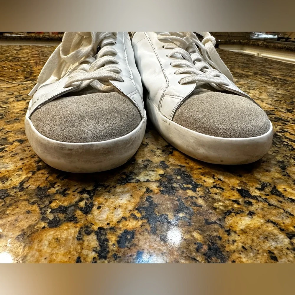 Sam Edelman White and Gray Women's Sneakers - Picture 3 of 7